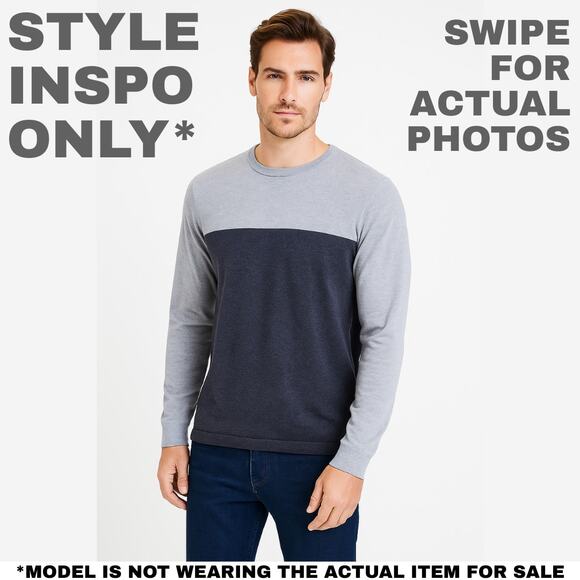 Faded Glory Men's Two-Tone Long Sleeve Shirt | Size Large (42-44) 0210 - Picture 3 of 9